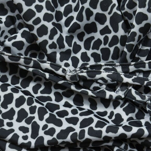 Vintage 90s Leopard Print Black Lace Camisole Adjustable Straps Small Mobwife - Picture 7 of 9